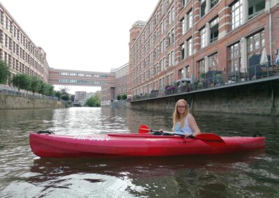 Katja Dietrich Weißwasser mit Kajak in Leipzig